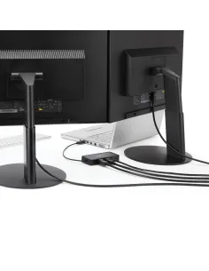 StarTech.com Mini Dock USB 3.0 - Docking Station USB-A para 2 Monitores - DisplayPort 4K de 60Hz y Red Ethernet Gigabit - con 2