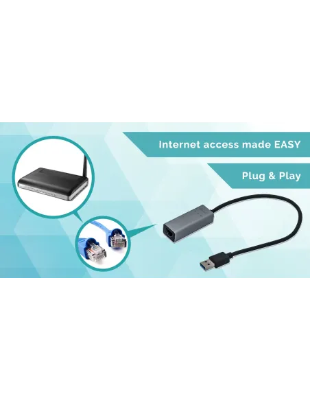 i-tec Metal USB 3.0 Gigabit Ethernet Adapter