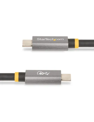 StarTech.com Cable USB4 de 1m - Cable USB-C Certificado USB-IF 40Gbps - Cable USB Tipo C - Power Delivery PD de 100W 5A - Modo