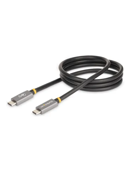 StarTech.com Cable USB4 de 1m - Cable USB-C Certificado USB-IF 40Gbps - Cable USB Tipo C - Power Delivery PD de 100W 5A - Modo