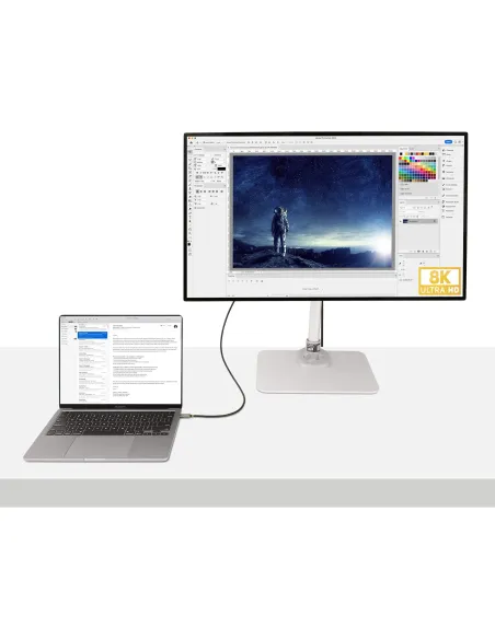 StarTech.com Cable USB4 de 1m - Cable USB-C Certificado USB-IF 40Gbps - Cable USB Tipo C - Power Delivery PD de 100W 5A - Modo