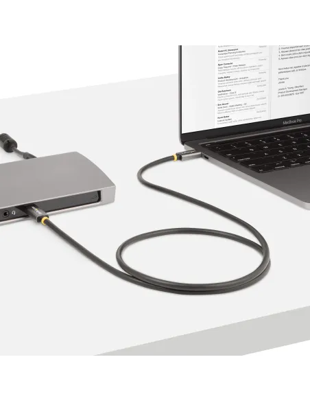 StarTech.com Cable USB4 de 1m - Cable USB-C Certificado USB-IF 40Gbps - Cable USB Tipo C - Power Delivery PD de 100W 5A - Modo