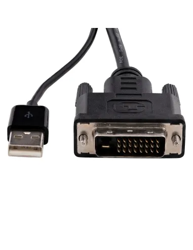 StarTech.com Adaptador DVI a DisplayPort Alimentado por USB - Conversor DVI a DisplayPort - Convertidor DVI-D a DP - 1920x1200