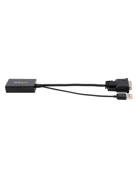 StarTech.com Adaptador DVI a DisplayPort Alimentado por USB - Conversor DVI a DisplayPort - Convertidor DVI-D a DP - 1920x1200
