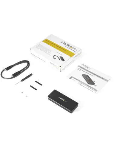 StarTech.com Caja USB 3.1 Gen 2 (10Gbps) para Unidades SSD NVMe M.2 - Resistente al Agua y el Polvo - IP67