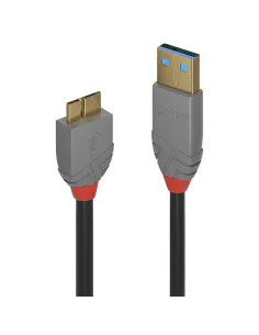 Lindy 36766 cable USB USB 3.2 Gen 1 (3.1 Gen 1) 1 m USB A Micro-USB B 5 Gbit s Negro