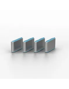 Lindy 40466 bloqueador de puerto USB Tipo C Azul Acrilonitrilo butadieno estireno (ABS) 10 pieza(s) 2