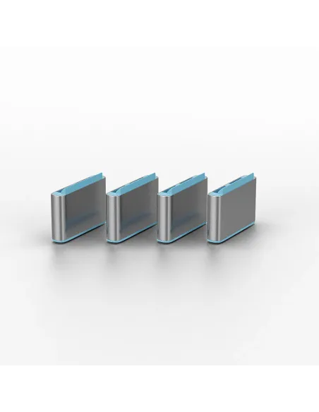 Lindy 40466 bloqueador de puerto USB Tipo C Azul Acrilonitrilo butadieno estireno (ABS) 10 pieza(s)