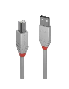 Lindy 36683 cable USB USB 2.0 2 m USB A USB B 0,48 Gbit s Gris