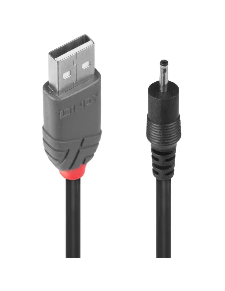 Lindy 70265 cable de transmisión Negro 1,5 m USB A EIAJ-01 (2.5 mm, 0.7 mm)