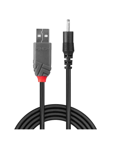 Lindy 70265 cable de transmisión Negro 1,5 m USB A EIAJ-01 (2.5 mm, 0.7 mm)