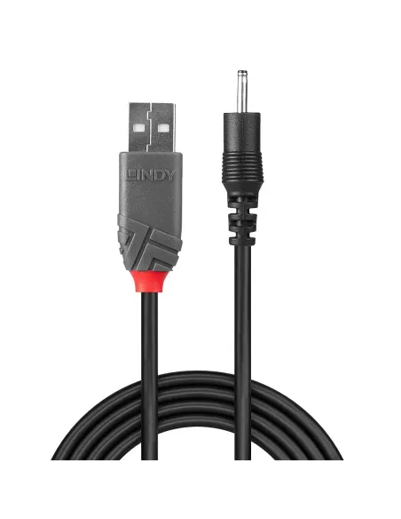 Lindy 70265 cable de transmisión Negro 1,5 m USB A EIAJ-01 (2.5 mm, 0.7 mm)