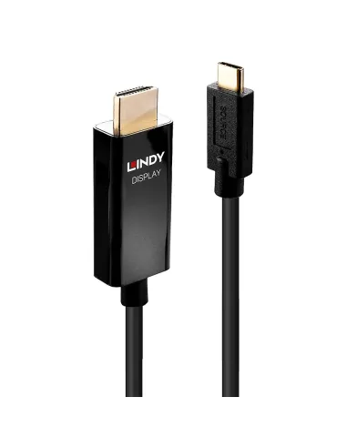 Lindy 43292 adaptador de cable de vídeo 2 m USB Tipo C HDMI tipo A (Estándar) Negro