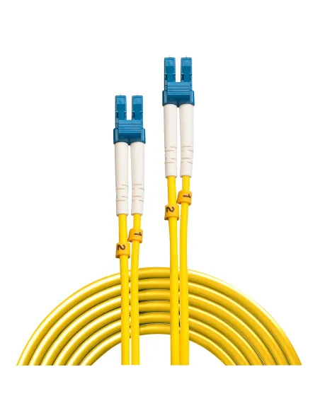 Lindy 47451 Cable de fibra óptica e InfiniBand 2 m LC Amarillo