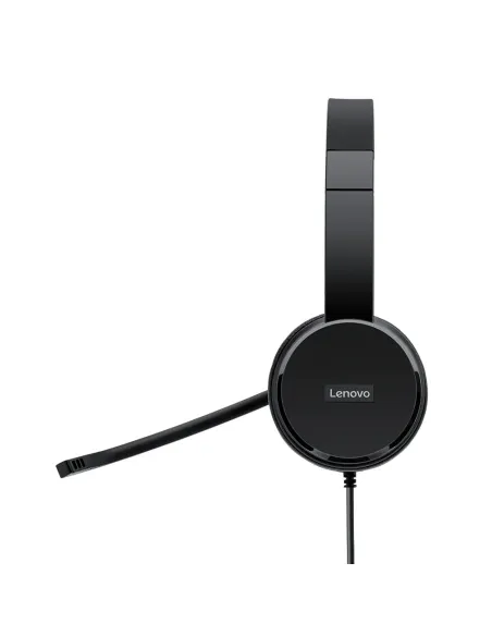 Lenovo 4XD0X88524 auricular y casco Auriculares Alámbrico Diadema Oficina Centro de llamadas Negro