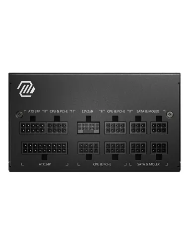 MSI MAG A850GL PCIE5 unidad de fuente de alimentación 850 W 20+4 pin ATX ATX Negro