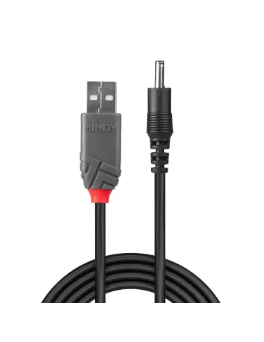 Lindy 70266 cable de transmisión Negro 1,5 m USB A