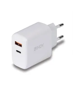 Lindy 73424 cargador de dispositivo móvil Universal Blanco Corriente alterna Carga rápida Interior