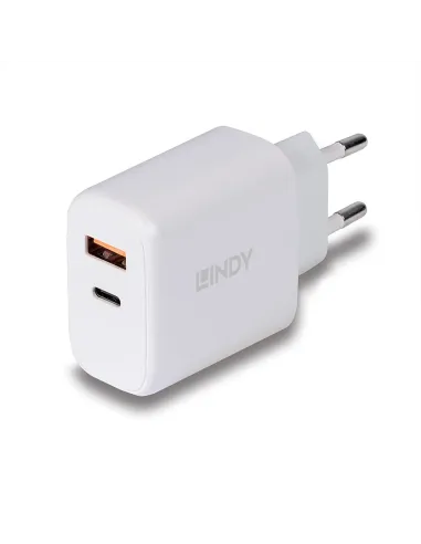 Lindy 73424 cargador de dispositivo móvil Universal Blanco Corriente alterna Carga rápida Interior