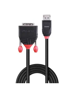 Lindy 41491 adaptador de cable de vídeo 2 m DisplayPort DVI-D Negro 2