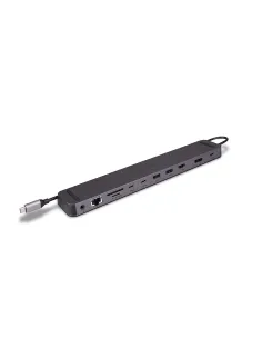 Lindy 43392 base para portátil y replicador de puertos Acoplamiento USB 3.2 Gen 1 (3.1 Gen 1) Type-C Antracita