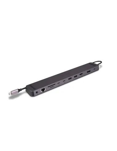 Lindy 43392 base para portátil y replicador de puertos Acoplamiento USB 3.2 Gen 1 (3.1 Gen 1) Type-C Antracita