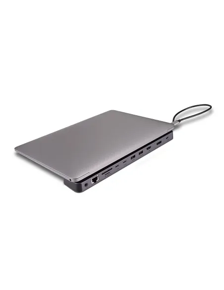 Lindy 43392 base para portátil y replicador de puertos Acoplamiento USB 3.2 Gen 1 (3.1 Gen 1) Type-C Antracita