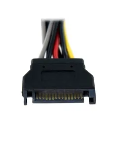 StarTech.com Cable Adaptador Bifurcador Divisor Splitter de Alimentación SATA de 0,15m - 2x Hembra 2
