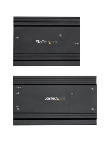 StarTech.com Hub Concentrador Extensor USB 2.0 de 4 Puertos por un Solo Cable Ethernet CAT5e CAT6 RJ45 - 100m - Juego de