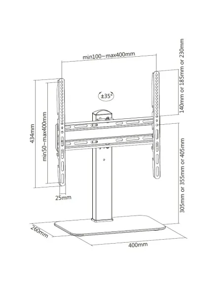 Equip Soportes de TV universales de 32"-55