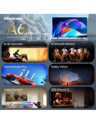 Hisense 50A6S 127 cm (50") 4K Ultra HD Smart TV Wifi Negro