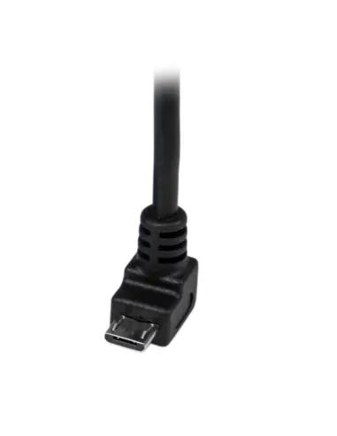StarTech.com Cable Adaptador 2m USB A Macho a Micro USB B Macho Acodado en Ángulo hacia Abajo para Teléfono Móvil