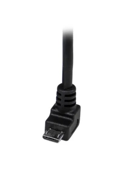 StarTech.com Cable Adaptador 2m USB A Macho a Micro USB B Macho Acodado en Ángulo hacia Abajo para Teléfono Móvil