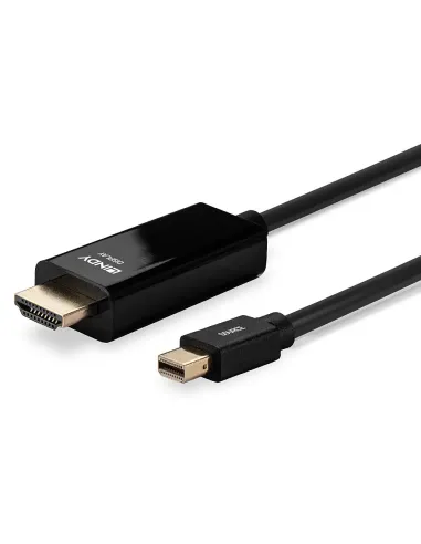 Lindy 36926 adaptador de cable de vídeo 1 m HDMI tipo A (Estándar) Mini DisplayPort Negro