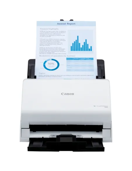 Canon imageFORMULA R30 ADF + escáner alimentado por hojas 600 x 600 DPI A4 Blanco