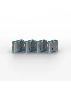 Lindy 40452 bloqueador de puerto Bloqueador de puerto + clave USB tipo A Azul Acrilonitrilo butadieno estireno (ABS) 5 pieza(s) 2
