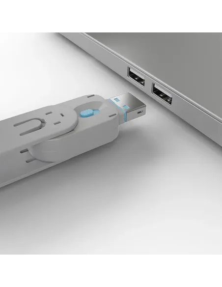 Lindy 40452 bloqueador de puerto Bloqueador de puerto + clave USB tipo A Azul Acrilonitrilo butadieno estireno (ABS) 5 pieza(s)