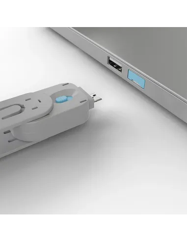 Lindy 40452 bloqueador de puerto Bloqueador de puerto + clave USB tipo A Azul Acrilonitrilo butadieno estireno (ABS) 5 pieza(s)