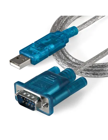 StarTech.com Cable Adaptador 0,9m USB a Puerto Serie Serial RS232 DB9 PC Mac Linux