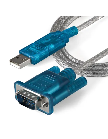 StarTech.com Cable Adaptador 0,9m USB a Puerto Serie Serial RS232 DB9 PC Mac Linux