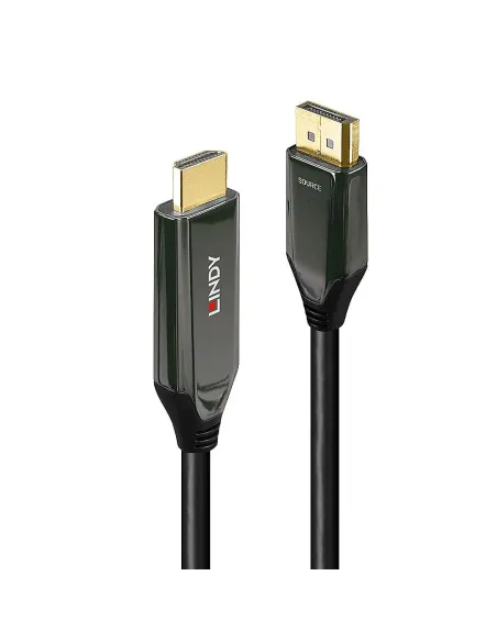 Lindy 40931 adaptador de cable de vídeo 2 m HDMI tipo A (Estándar) DisplayPort Negro
