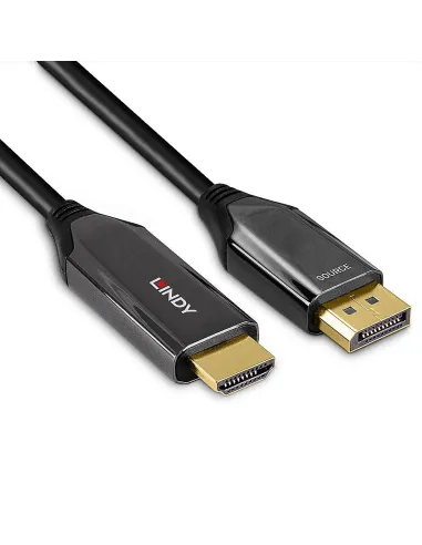Lindy 40931 adaptador de cable de vídeo 2 m HDMI tipo A (Estándar) DisplayPort Negro