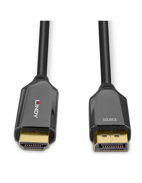 Lindy 40931 adaptador de cable de vídeo 2 m HDMI tipo A (Estándar) DisplayPort Negro