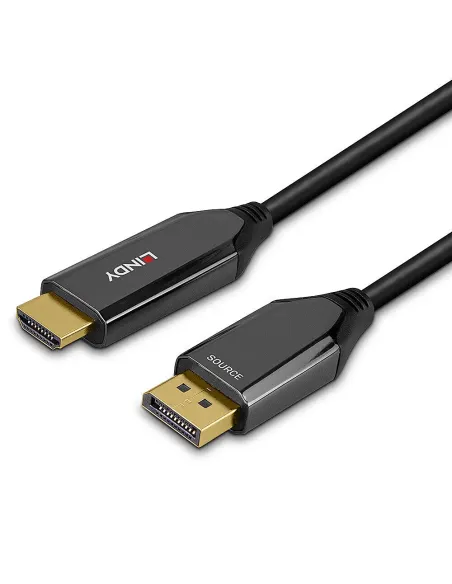 Lindy 40931 adaptador de cable de vídeo 2 m HDMI tipo A (Estándar) DisplayPort Negro