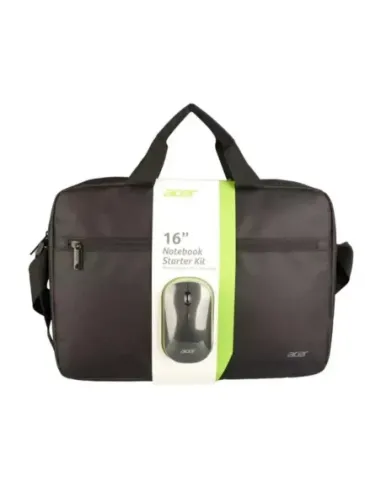 Maletin acer para portatil 16 pulgadas negro + raton