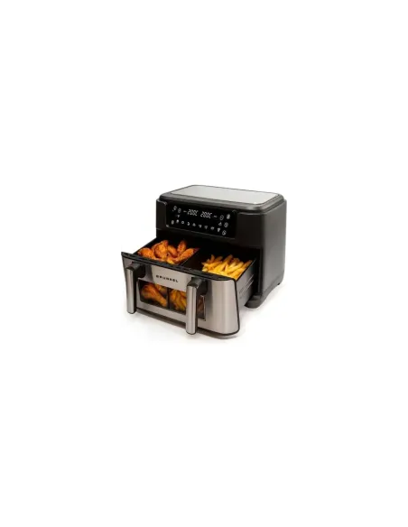 Freidora por Aire Airfryer / Sin Aceite Grunkel Dualflexifryer/ 2800W/ Capacidad 10L