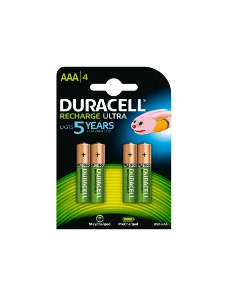 Duracell Pila Recargable HR03 AAA 900mAh Blister*4