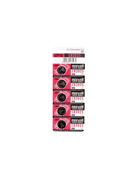 Maxell  Pila Botón Litio CR2025 3V Blister*5