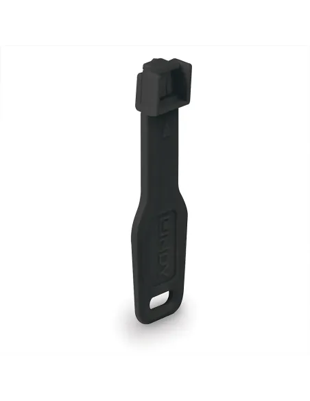 Lindy 47891 bloqueador de puerto Bloqueador de puerto + clave RJ-45 Negro Acrilonitrilo butadieno estireno (ABS) 10 pieza(s)