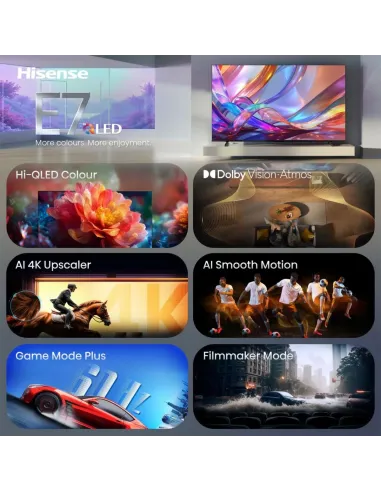 Hisense 65E7S 165,1 cm (65") 4K Ultra HD Smart TV Wifi Negro 350 cd   m²